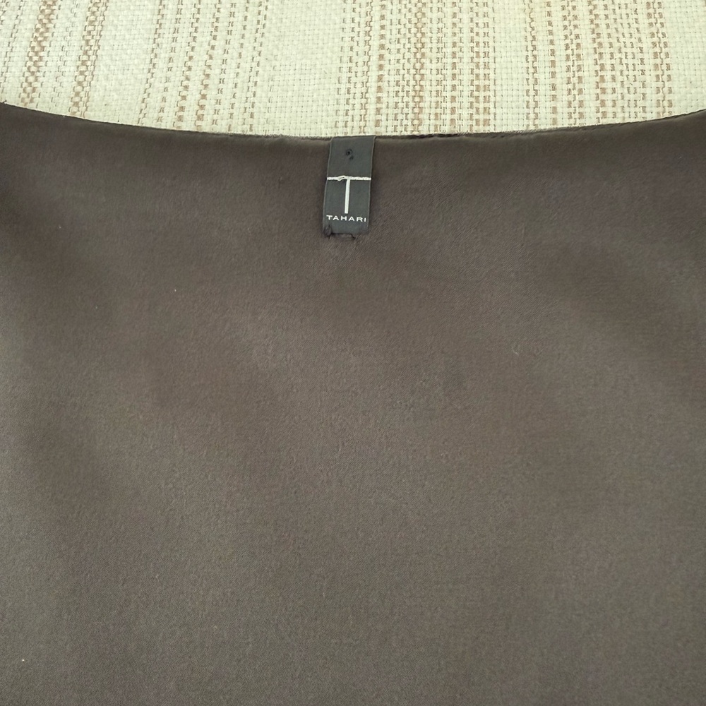Tahari Grey Sleeveless Sheath Dress - Picture 3 of 7